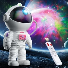 Astronaut Galaxy Projector, Star Projector for Bedroom, Nebula Night Light wi...