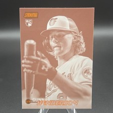 Topps 2023 Stadium Club Gunnar Henderson Rookie Card #19 Baltimore Orioles⚾️⚾️⚾️. rookie card picture