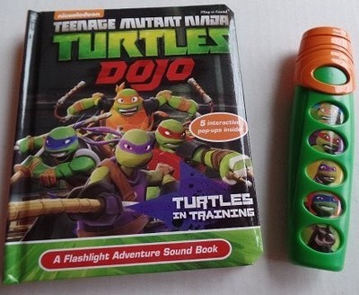 Teenage Mutant Ninja TURTLE DOJO - Turtles in Training Book & Flashlight