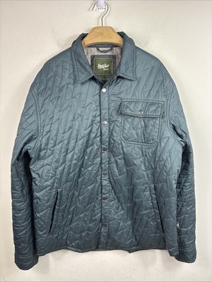 Howler Bros Lightning Quilted Puffer Jacket Turquoise/Green Men s Large