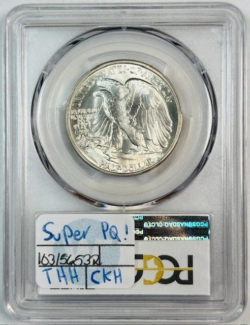 1942 P Walking Liberty Half Dollar PCGS MS-66+ Plus CAC Super PQ! - Image 2 of 3