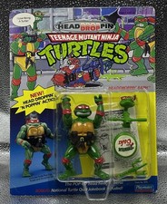 1991 Headdroppin’ Raph TMNT MOC Vintage Teenage Mutant Ninja Turtles