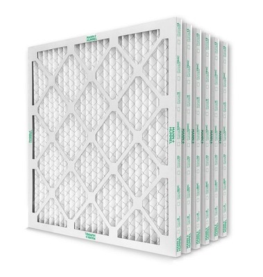 20x20x1 MERV 8 Pleated AC Furnace Air Filters.  6 Pack.  Made in USA.