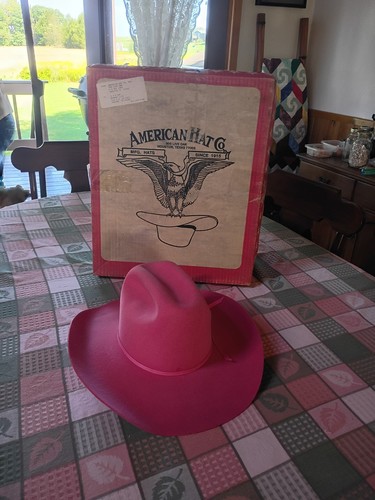 American Hat Co. Womens Hot Pink Western/Cowgirl Hat Excellent