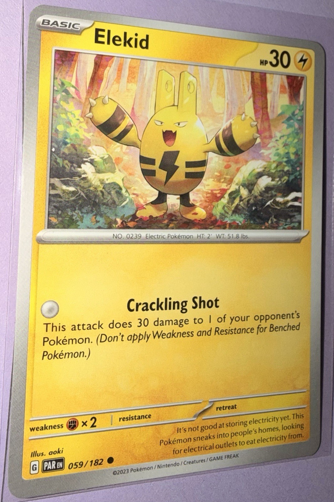 Elekid 059/182 Common Paradox Rift Pokemon NM