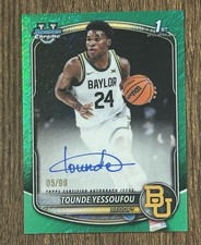 Tounde Yessoufou Bowman Chrome 2025/26 Green /99 Auto