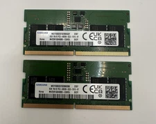 LOT of 2 - Samsung 8GB 1Rx16 PC5-4800B-SC0 DDR5 S0DIMM Memory M425R1GB4BB0-CQK0L