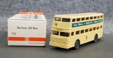 WIKING HO 1:87 722 BERLINER DOUBLE DECKER BUS W/BOX MADE IN GERMANY