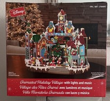 DISNEY ANIMADO PUEBLO NAVIDEÑO CON LUCES Y MÚSICA - Nueva Caja Abierta