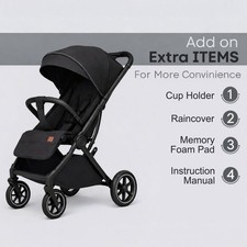 Lightweight Foldable Pram | Travel Pushchair | Newborn to Toddler| Baby Stroller