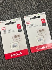 Lot of 2 x 32GB  64GB SanDisk Micro SD SDHC Class 10
