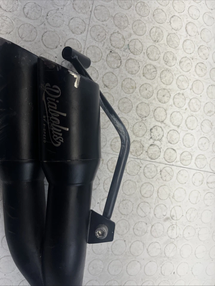 Honda CMX rebel 500 Negro Sistemas de escape Tubo Doble Doble Acero 2017-2022 OEM Foto 3 de 4