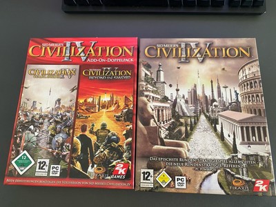 Civilization 4 + Warlords + Beyond The Sword - PC Spiel - Big Box - Top Zustand