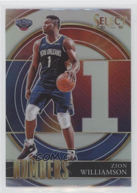 2021-22 Panini Select Select Numbers Silver Prizm Zion Williamson #19 0us1
