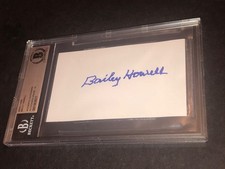 Beckett 10 Gem Mint Auto Bailey Howell Signed Index Card 3x5 Celtics 2xChamp