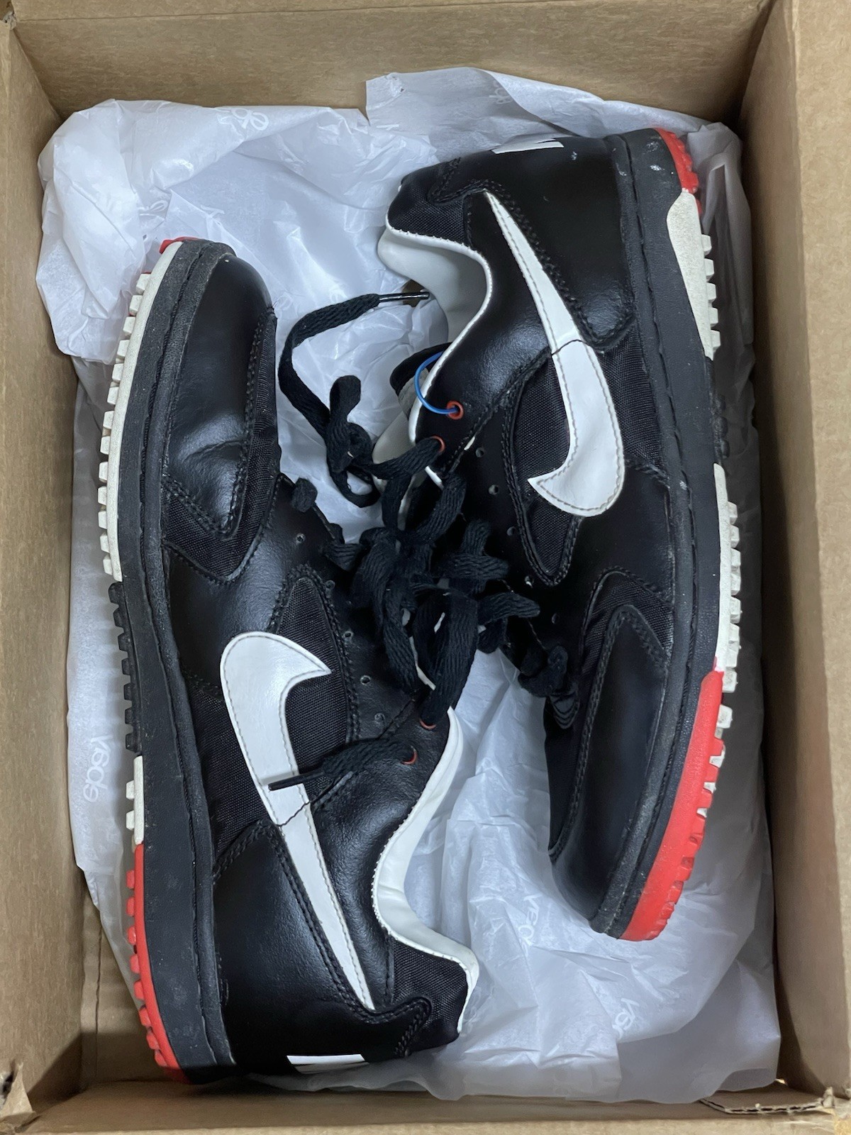 930204 LN2 Vintage Nike Field General 1993 Black And Red Men’s 8.5 image 5