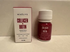 Maëlys Collagen + Biotin Orange Peach 1 fl oz Liquid Supplement Skin Hair Nails