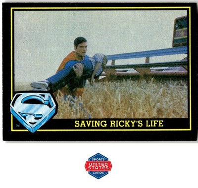 1983 Topps Superman III #37 Saving Ricky's Life