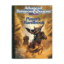 TSR AD D 2nd Ed Player's Handbook 1st Hardcover Fair