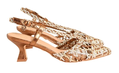 OR Et OR GK256 Sandales Chaussures Femme Boucle Ceinture Écocuir OR ARGENT - Photo 1/3