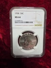 1958 FRANKLIN HALF DOLLAR MS64