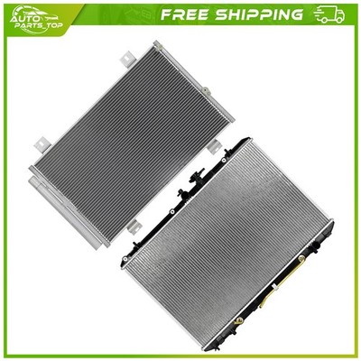 Aluminum Radiator and AC Condenser Cooling Kit For 2008-2013 Toyota Highlander