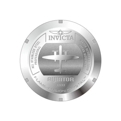 Invicta 21661 Aviator Maverick Cronografo Rosso Data Acciaio da Uomo Orologio - Immagine 2 di 3