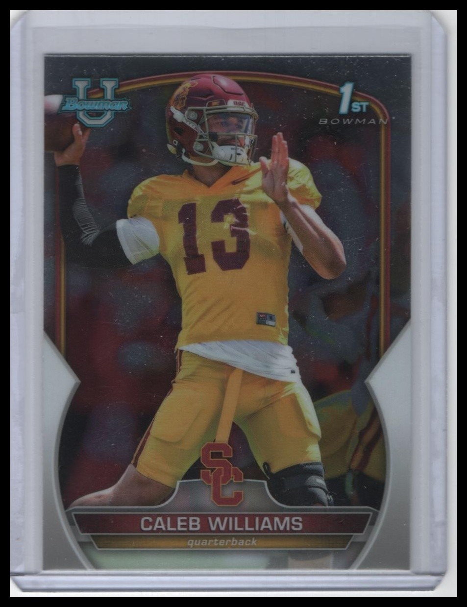 2022 Bowman University Chrome #50 Caleb Williams