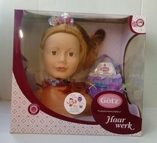 Götz-Puppen Schminkkopf Frisierkopf rot, 58 Teile