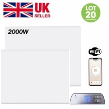2000W Electric Panel Heater Convector Portable Radiator Wall Mounted Timer Wifi