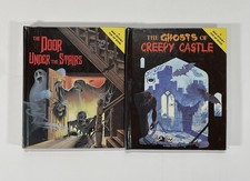 Mini Spooky Pop-up Books THE DOOR UNDER THE STAIRS + GHOST OF CREEPY CASTLE