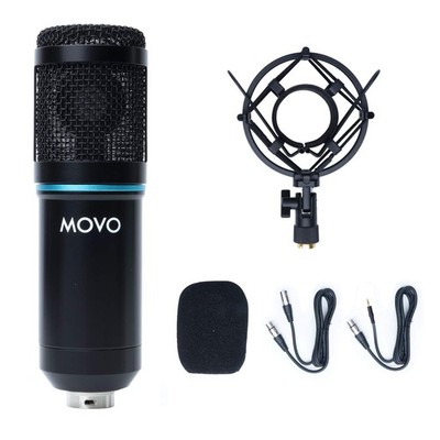 PC-M6 Universal Cardioid Condenser Microphone with XLR and 3.5mm, Shock Mount...