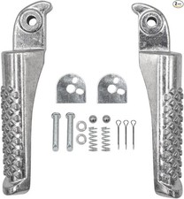 Mini Bike Foot Pegs Foot Pedal Kit for Trail 200 BT200X Massimo MB200 Silver