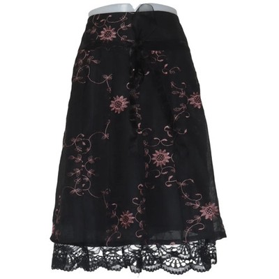 Sonrisa, Rock, Größe: L, Schwarz/Pink, Blumen, Damen #mCI