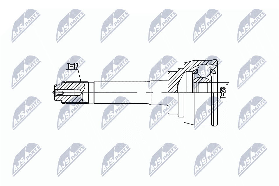 Front Left NTY OE NPZ-IS-009 Joint Kit, drive shaft for ISUZU