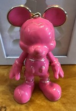 Disney X Baublebar Mickey Mouse Bag Charm Keychain Pink And Gold Rare NIB