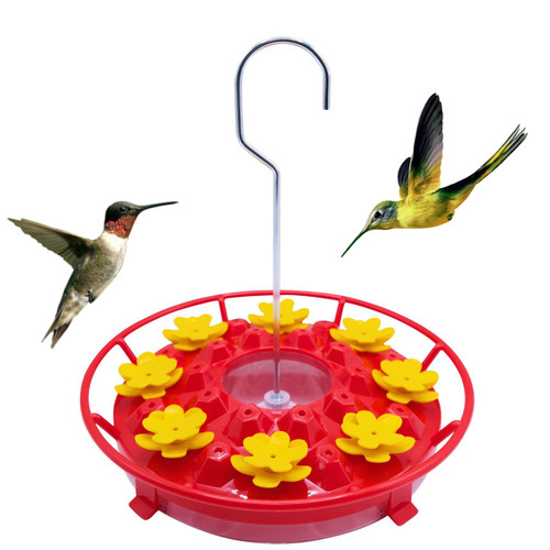 Yomideayard Hummingbird Feeder for Outdoors Hanging Built-in Ant Moat Bee Pro...