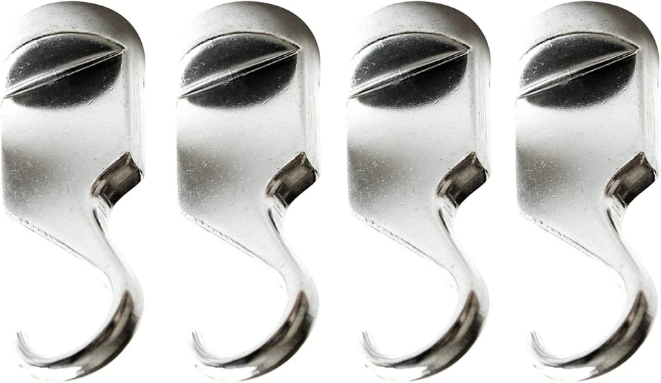 Ganchos fijos para sartén de fundición sólida, juego de 4 Foto 2 de 4