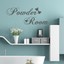 Powder Room | Wall Sticker Decal Quote Words Bathroom Vinyl | eBay