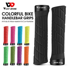 WEST BIKING Bicycle Handlebar Grips Ergonomic Lock-on Cycling Bike Grips Black