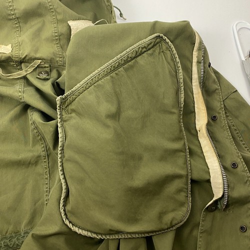 VTG US Army M-1951 Fishtail Parka Shell M51 Korean War Military Jacket X Small - Picture 17 of 24