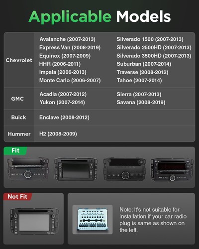 For Chevy Suburban 2007-2014 CarPlay Android 13 Car Radio Stereo GPS Navi WiFi - Picture 3 of 28