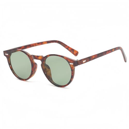 Klassische runde ovale kreisförmige Herren Damen getönte Gläser Retro Vintage Mode Sonnenbrille - Bild 11 von 17