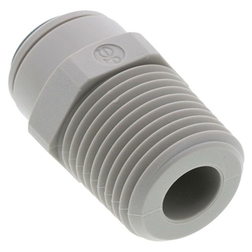 John Guest Male Connector - 3/8 x 1/2 NPTF (PI011224S) - Picture 2 of 3