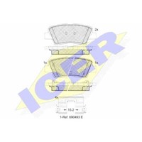 Icer BremsbeläGe Bremsbelegsatz Hinten FüR Hyundai I30 KIA Ceed Xceed Van