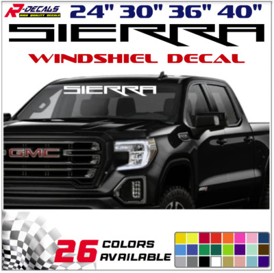 Windshield decal car sticker banner graphics window for or fits GMC SIERRA