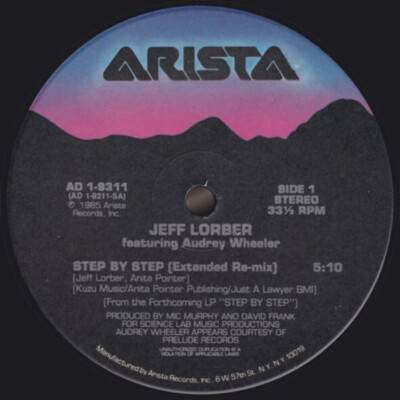 Jeff Lorber Featuring Audrey Wheeler - Step By Step (12'', RCA)
