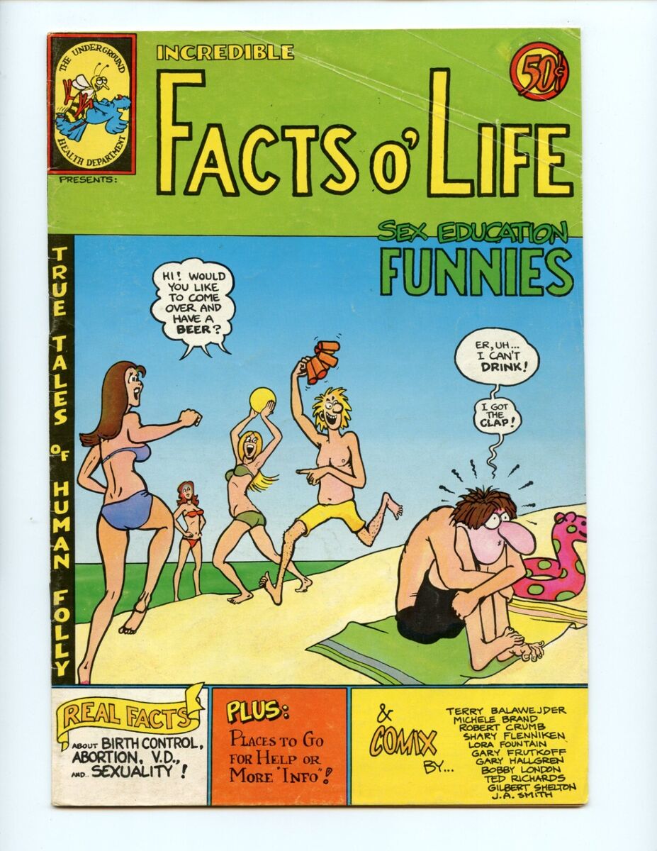 Facts of Life Sex Education Funnies #1 Comic Book 1972 VG/FN 2nd Print Comics eBay image