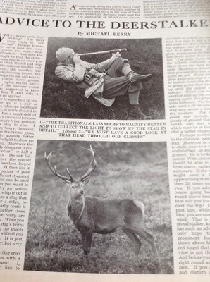 Ephemera 1975 Artikel Ratschlag an den Hirschjagd Mr1115