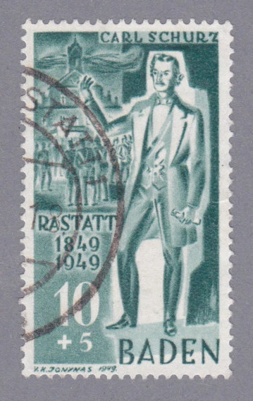 Baden Mi.Nr. 50 Type I gestempelt und geprüft - Bild 1 von 1